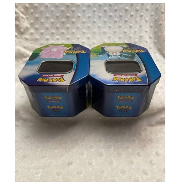 2022 Pokemon TCG 'Pokemon Go' EMPTY Collectors Tins- Snorlax, Blissey (No Cards) - Picture 3 of 6